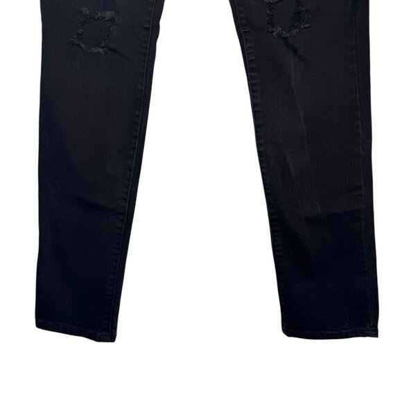Black Label by C'est Toi Black Distressed Skinny Jeans Pants Goth Punk Emo Sz 11 - Picture 4 of 8